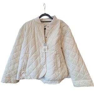 a new day Cream Quilted Utility Jacket
